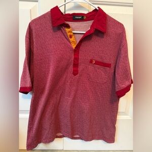 Farah Red Polo Shirt Classic Cotton Style